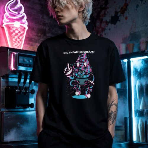 Crazy Icecream Monster Unisex-T-Shirt – T-Shirts – SHiiRTS