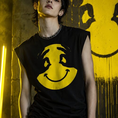 Smiley Hände Chaos Muskelshirt – Tank Tops – SHiiRTS