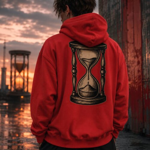 Vergängliche Zeit Premium-Zip-Hoodie – Zip-Hoodies – SHiiRTS