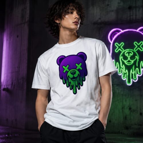 Toxic Melt Bear Unisex-T-Shirt – T-Shirts – SHiiRTS