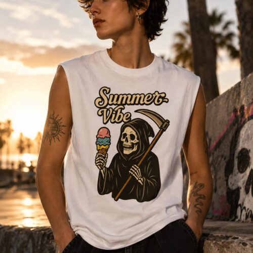 Summer Vibe Reaper Muskelshirt – Tank Tops – SHiiRTS
