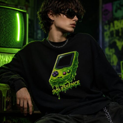 90s Gaming Slime Unisex-Premium-Pullover – Pullover – SHiiRTS