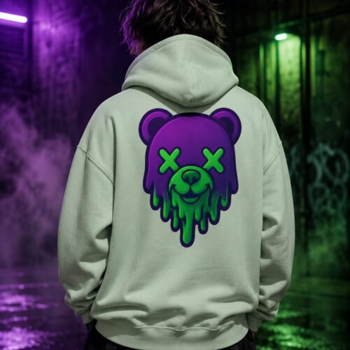 Toxic Melt Bear Premium-Zip-Hoodie – Zip-Hoodies – SHiiRTS