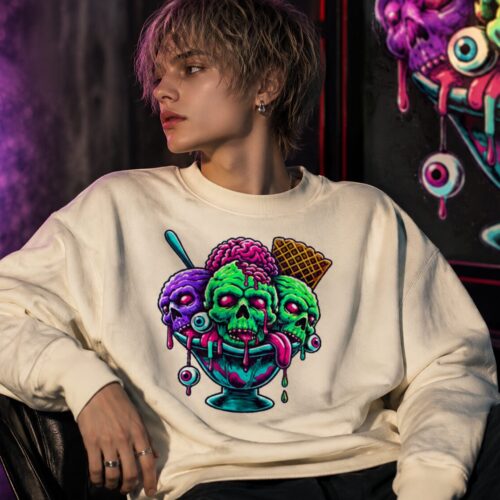Zombie Sundae Chaos Unisex-Premium-Pullover – Pullover – SHiiRTS