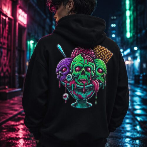 Zombie Sundae Chaos Premium-Zip-Hoodie – Zip-Hoodies – SHiiRTS
