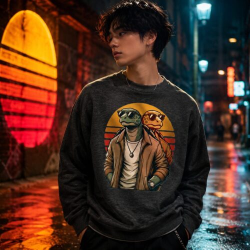 Retro Turtle Brothers Unisex-Premium-Pullover – Pullover – SHiiRTS