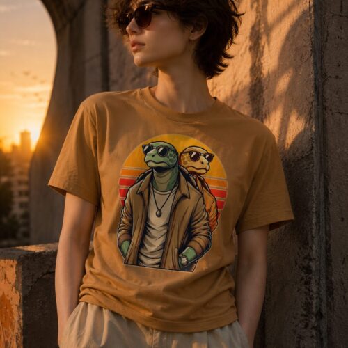 Retro Turtle Brothers Unisex-T-Shirt – T-Shirts – SHiiRTS