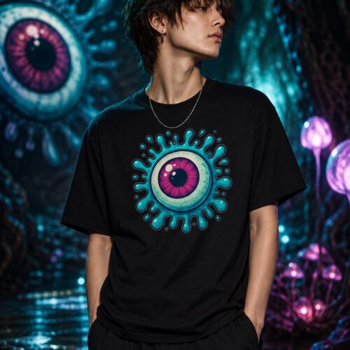 Psychedelisches Splash Auge Unisex-T-Shirt – T-Shirts – SHiiRTS