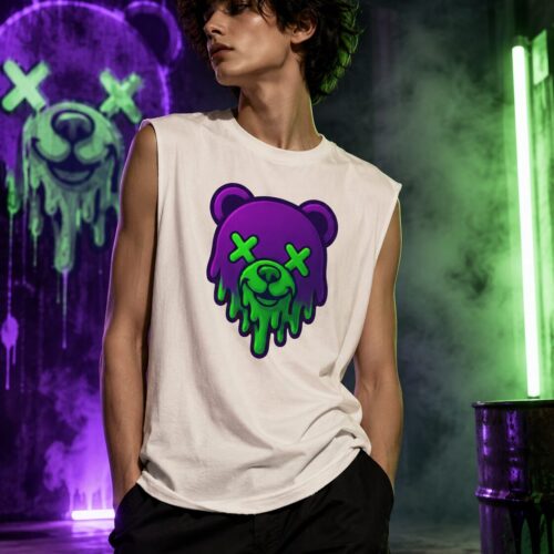 Toxic Melt Bear Muskelshirt – Tank Tops – SHiiRTS