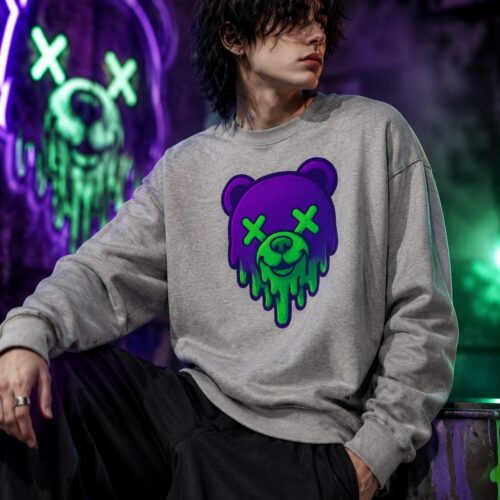 Toxic Melt Bear Unisex-Premium-Pullover – Pullover – SHiiRTS