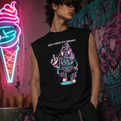 Crazy Icecream Monster Muskelshirt – Tank Tops – SHiiRTS