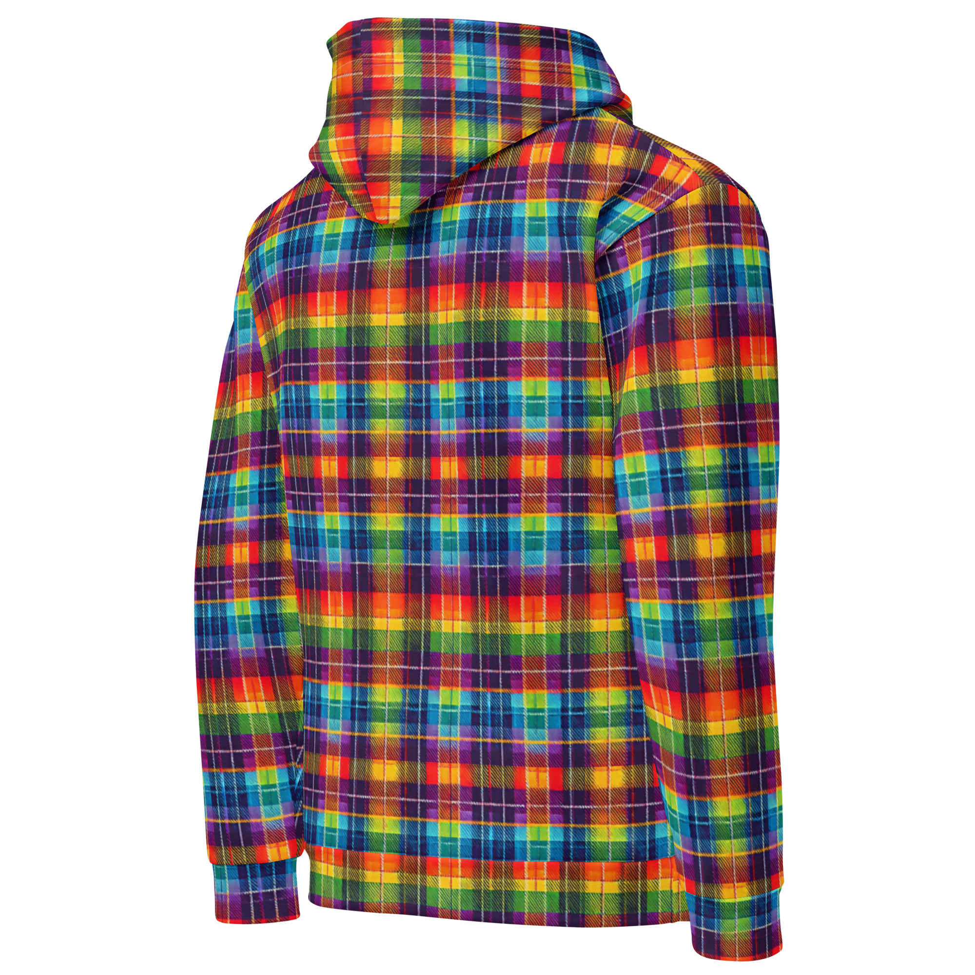 Regenbogen Tartan Explosion Unisex-Kapuzenpullover – Hoodies – SHiiRTS Regenbogen Tartan Explosion Unisex-Kapuzenpullover – Hoodies – SHiiRTS