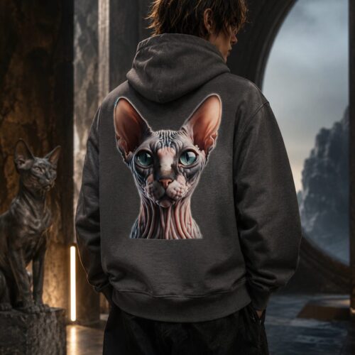 Sphynx Blick der Ewigkeit Premium-Zip-Hoodie – Zip-Hoodies – SHiiRTS