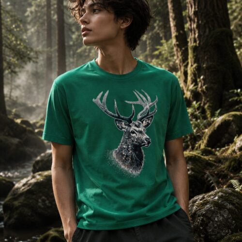 Mosaik Hirschgeist Unisex-T-Shirt – T-Shirts – SHiiRTS