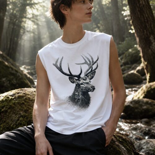 Mosaik Hirschgeist Muskelshirt – Tank Tops – SHiiRTS