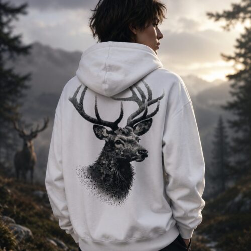 Mosaik Hirschgeist Premium-Zip-Hoodie – Zip-Hoodies – SHiiRTS