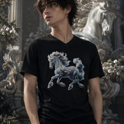 Majestät des Sturms Kurzärmeliges Unisex-T-Shirt mit V-Ausschnitt – T-Shirts – SHiiRTS