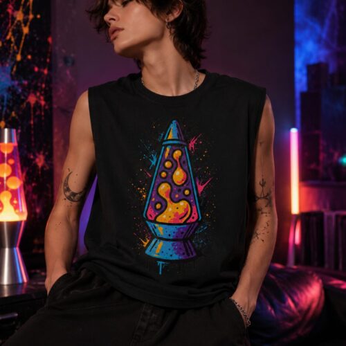 Psychedelische Lavalampe Muskelshirt – Tank Tops – SHiiRTS