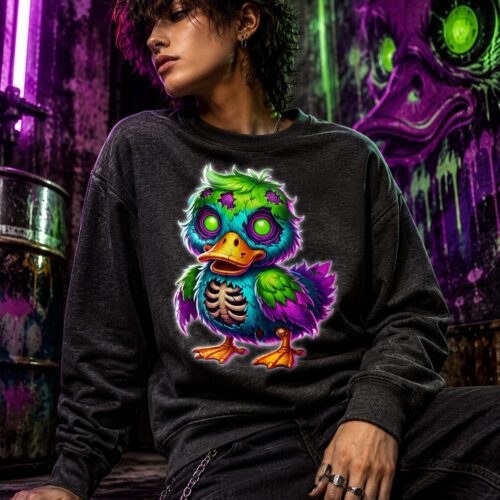 Zombie Entenküken Unisex-Premium-Pullover – Pullover – SHiiRTS