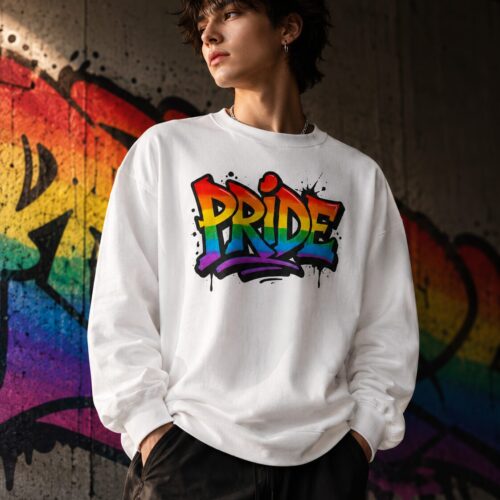 Pride Graffiti Statement Unisex-Premium-Pullover – Pullover – SHiiRTS