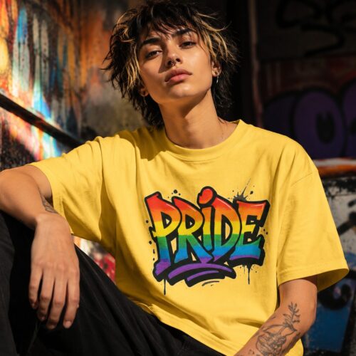 Pride Graffiti Statement Unisex-T-Shirt – T-Shirts – SHiiRTS
