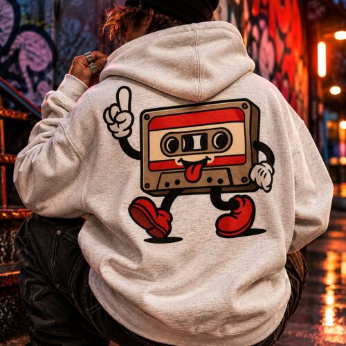 Retro Kassetten Chaos Premium-Zip-Hoodie – Zip-Hoodies – SHiiRTS