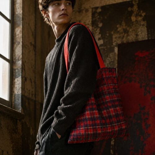 Roter Tartan Rebellion Stoffbeutel – Taschen – SHiiRTS