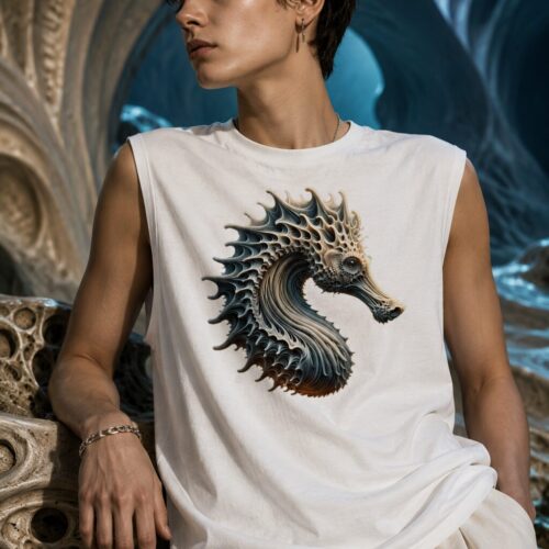 Mystisches Seepferdchen Muskelshirt – Tank Tops – SHiiRTS
