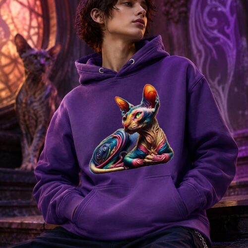 Psychedelische Sphinxkatze Unisex-Kapuzenpullover – Hoodies – SHiiRTS