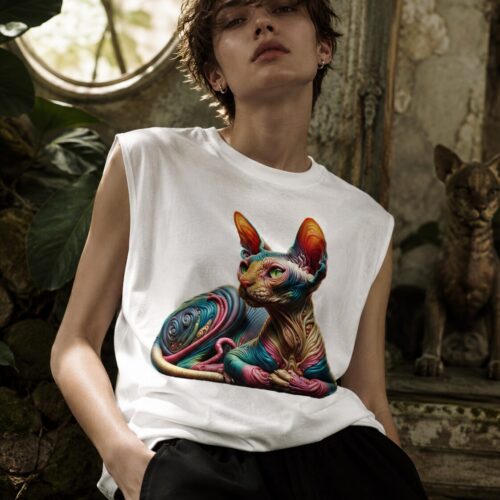 Psychedelische Sphinxkatze Muskelshirt – Tank Tops – SHiiRTS