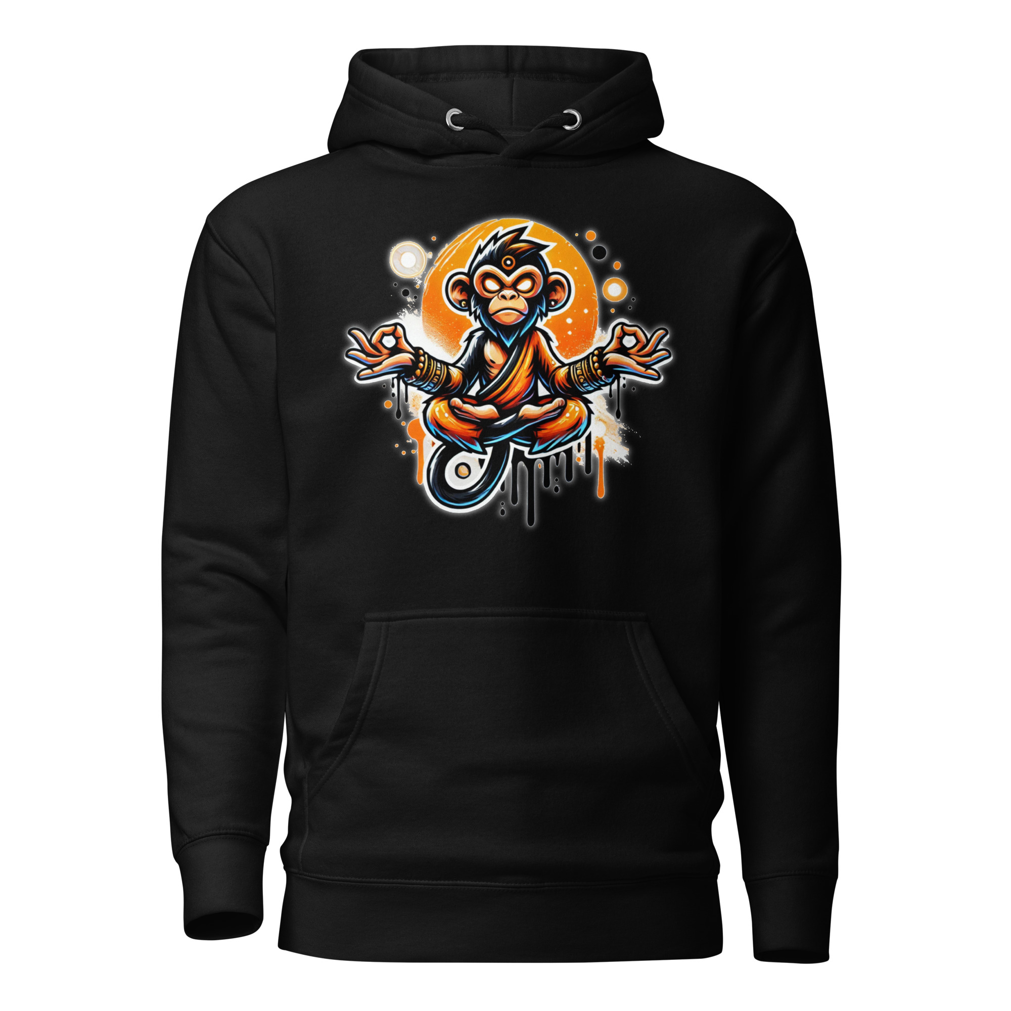 Meditierender Zen Affe Unisex-Kapuzenpullover – Hoodies – SHiiRTS Meditierender Zen Affe Unisex-Kapuzenpullover – Hoodies – SHiiRTS