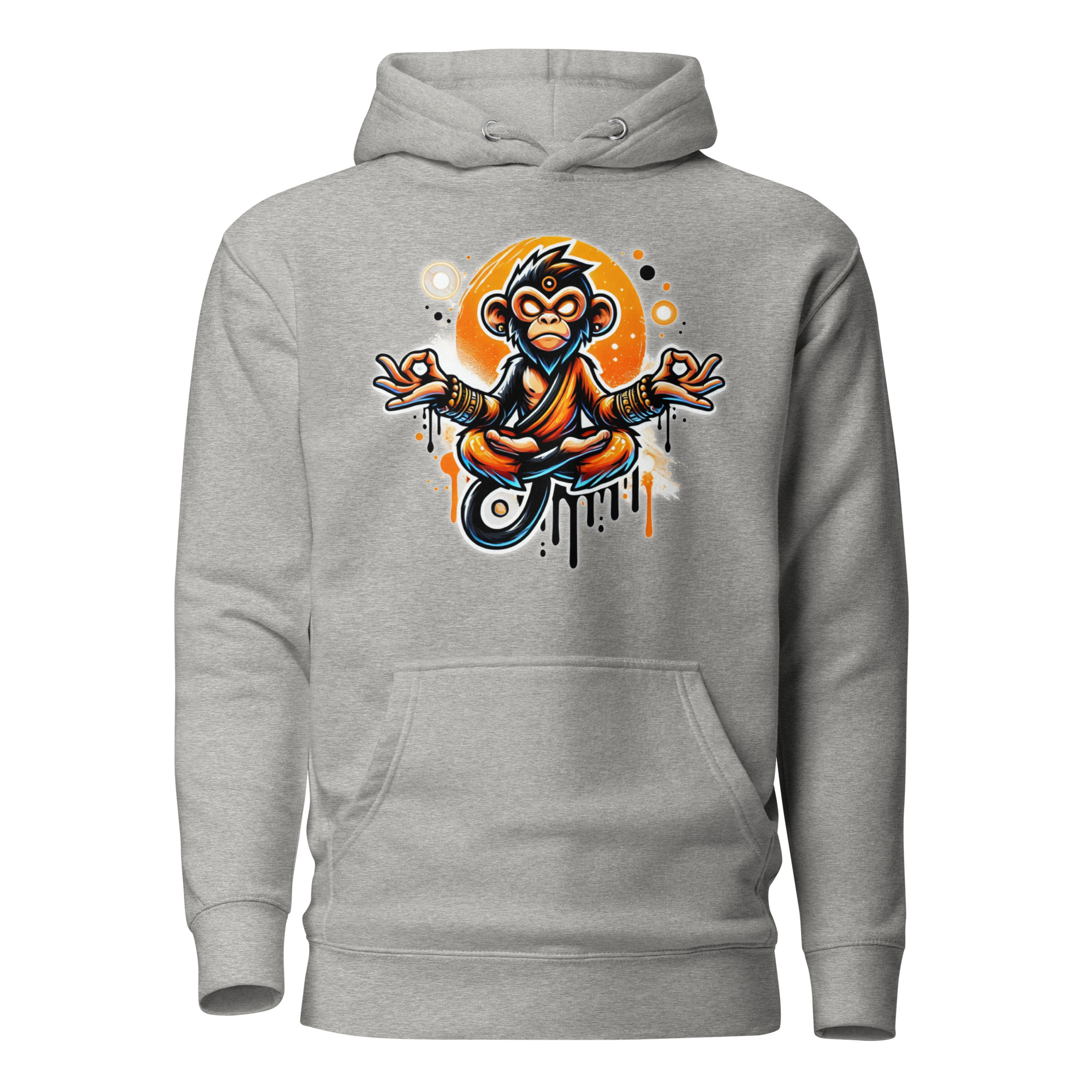 Meditierender Zen Affe Unisex-Kapuzenpullover – Hoodies – SHiiRTS Meditierender Zen Affe Unisex-Kapuzenpullover – Hoodies – SHiiRTS