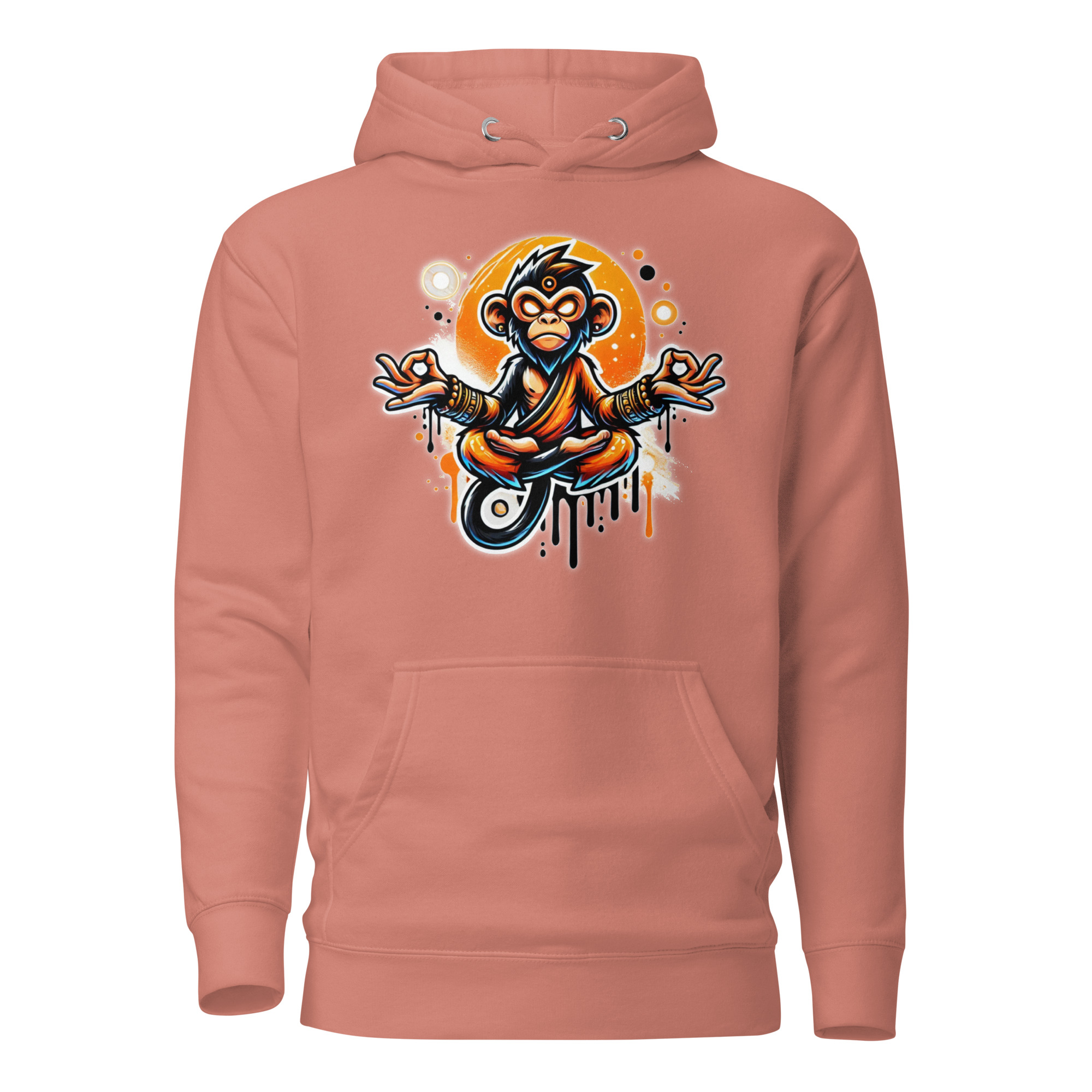 Meditierender Zen Affe Unisex-Kapuzenpullover – Hoodies – SHiiRTS Meditierender Zen Affe Unisex-Kapuzenpullover – Hoodies – SHiiRTS