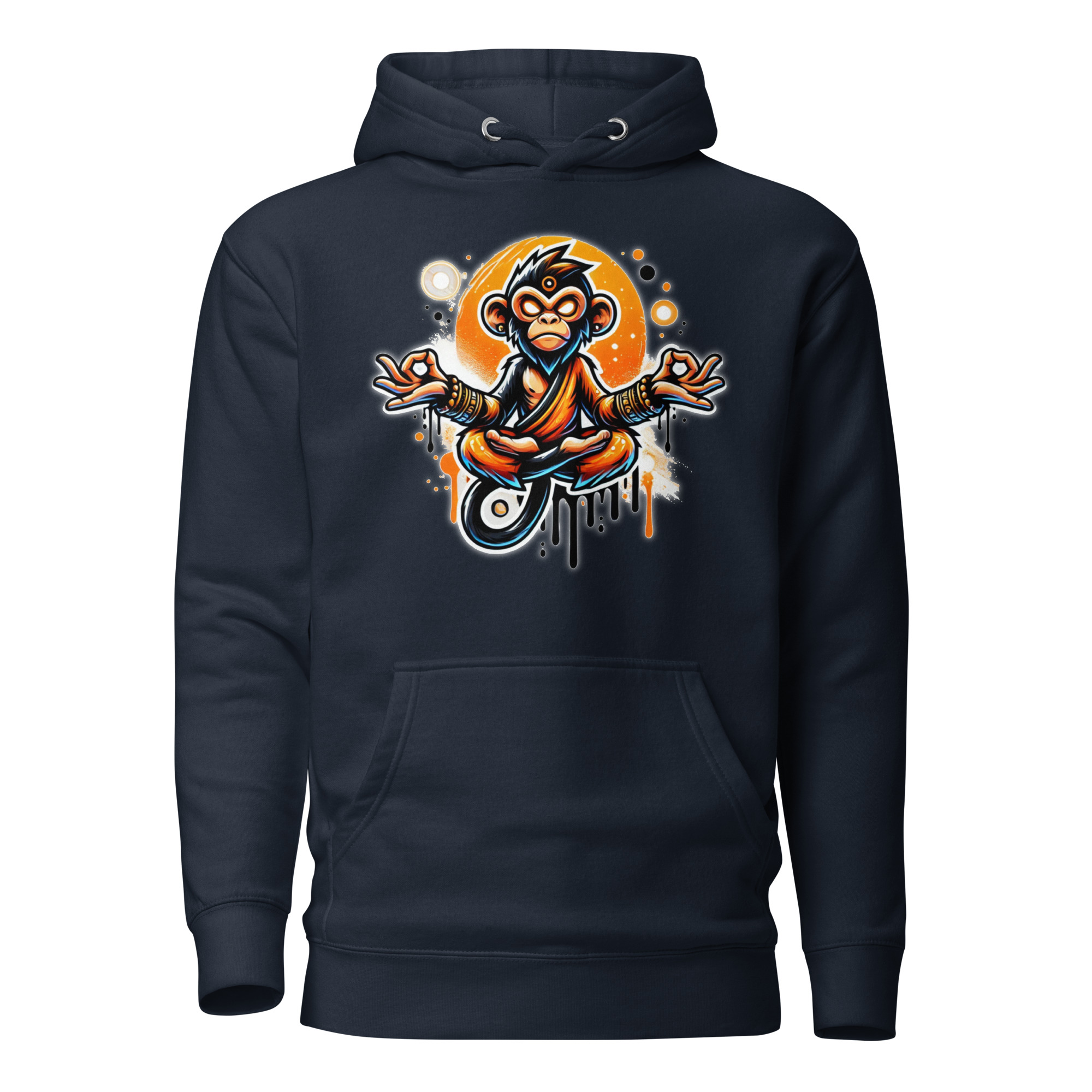 Meditierender Zen Affe Unisex-Kapuzenpullover – Hoodies – SHiiRTS Meditierender Zen Affe Unisex-Kapuzenpullover – Hoodies – SHiiRTS