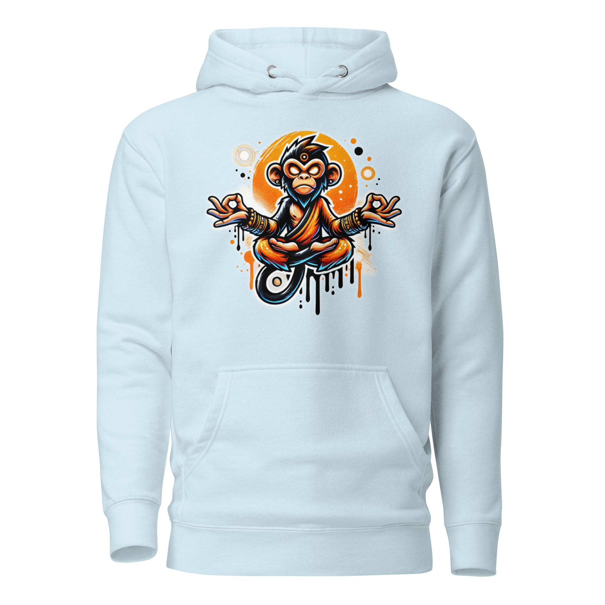 Meditierender Zen Affe Unisex-Kapuzenpullover – Hoodies – SHiiRTS Meditierender Zen Affe Unisex-Kapuzenpullover – Hoodies – SHiiRTS