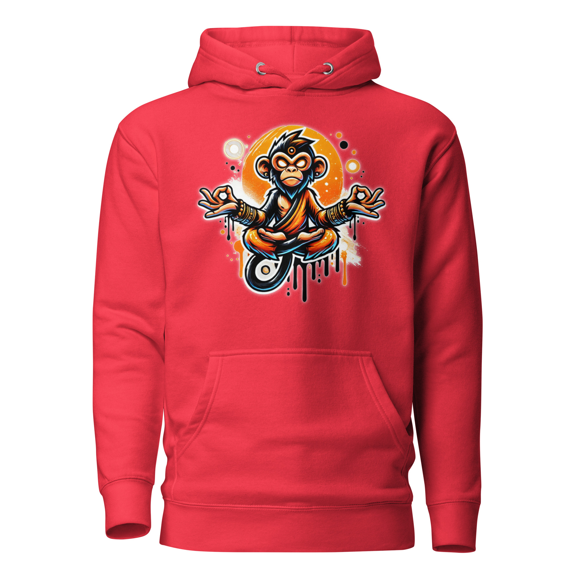 Meditierender Zen Affe Unisex-Kapuzenpullover – Hoodies – SHiiRTS Meditierender Zen Affe Unisex-Kapuzenpullover – Hoodies – SHiiRTS