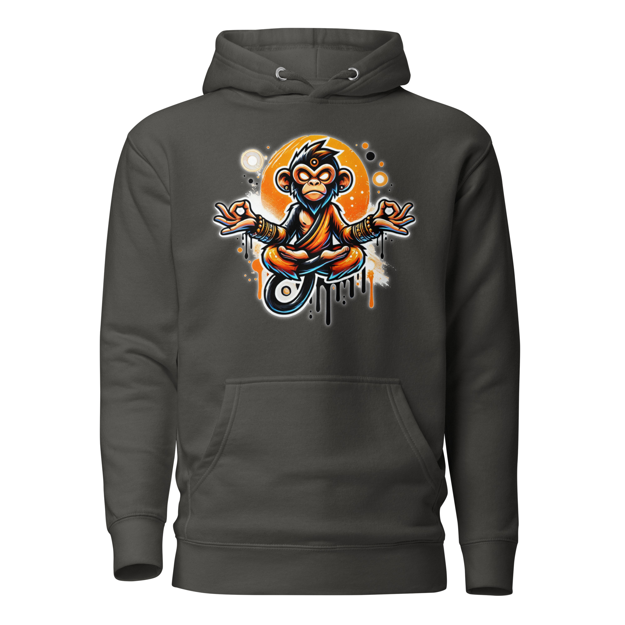 Meditierender Zen Affe Unisex-Kapuzenpullover – Hoodies – SHiiRTS Meditierender Zen Affe Unisex-Kapuzenpullover – Hoodies – SHiiRTS