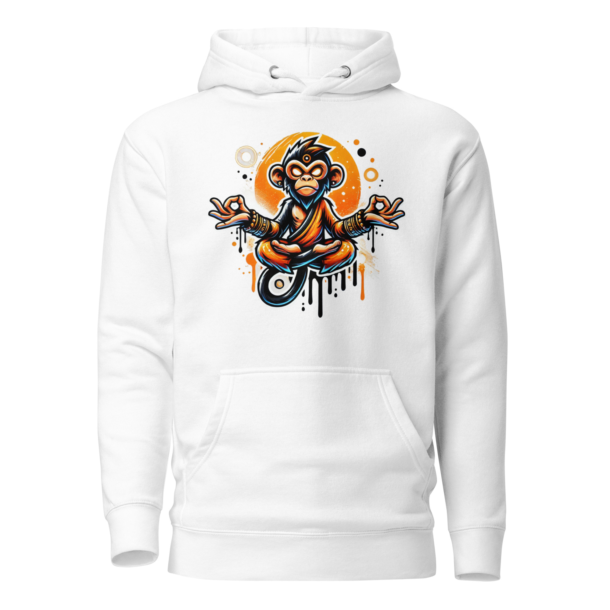 Meditierender Zen Affe Unisex-Kapuzenpullover – Hoodies – SHiiRTS Meditierender Zen Affe Unisex-Kapuzenpullover – Hoodies – SHiiRTS