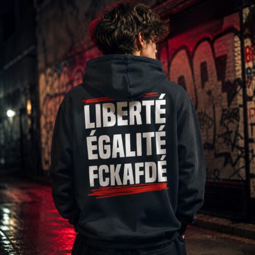 Freiheit Gleichheit FCKAFD Premium-Zip-Hoodie – Zip-Hoodies – SHiiRTS