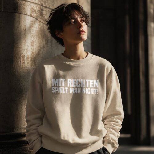 Mit Rechten Spielt Man Nicht Unisex-Premium-Pullover – Pullover – SHiiRTS