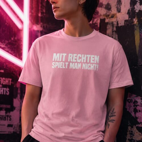 Mit Rechten Spielt Man Nicht Unisex-T-Shirt – T-Shirts – SHiiRTS